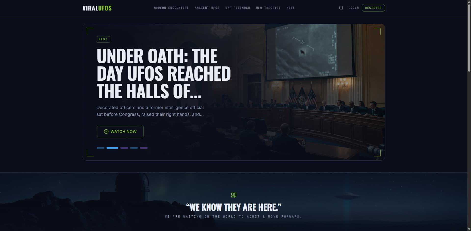 ViralUFOs website